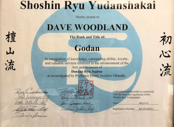 Godan and Professor from Shoshin Ryu Yudanshakai